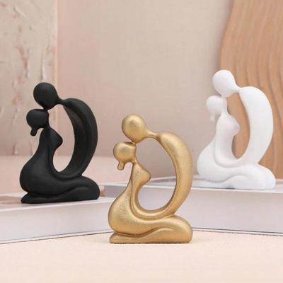 1 шт. Nordic Modern Art Ins Стиль 3 Цвета Целующаяся Пара Смоляные Поделки Декоративные Украшения Дом Спальня