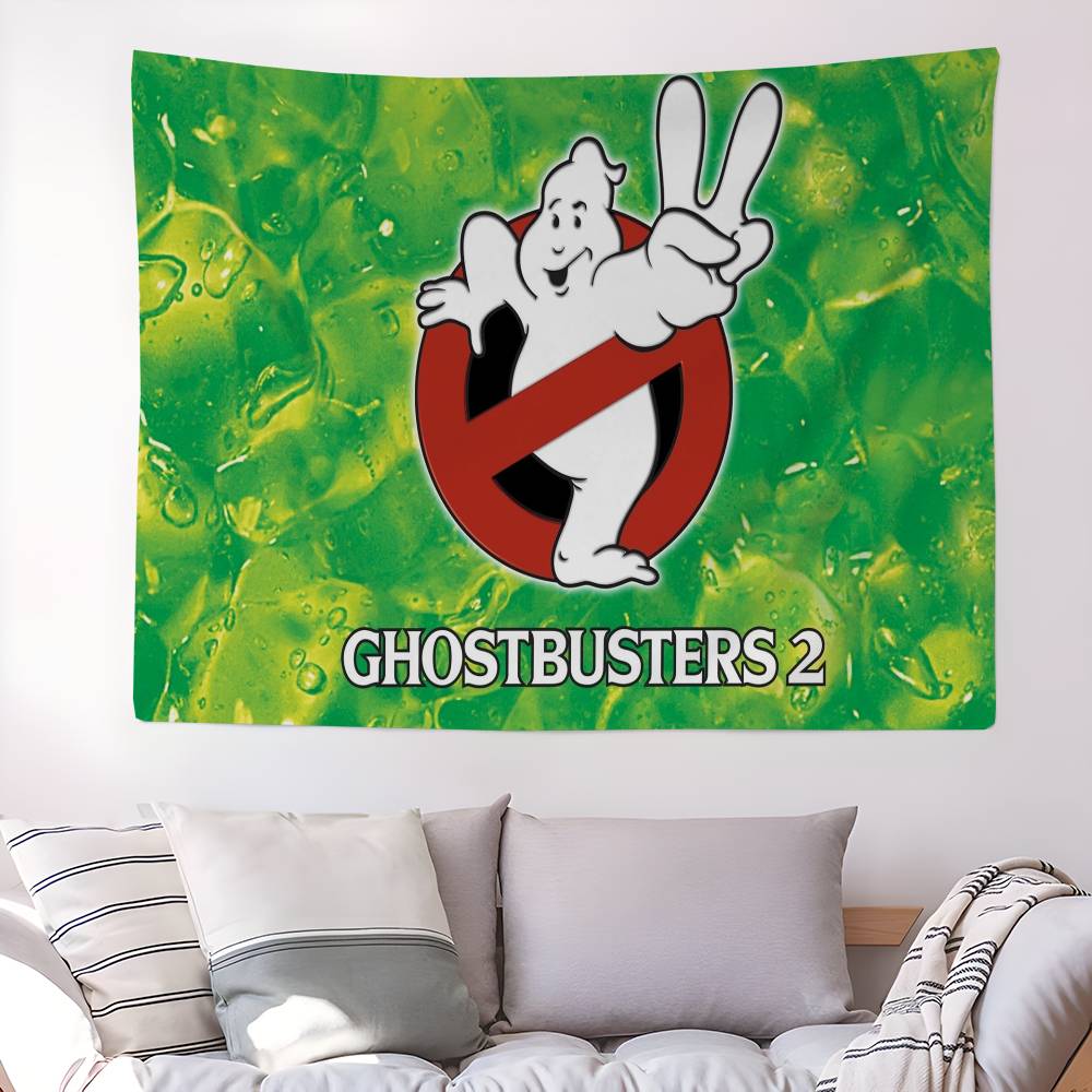 Movie GGhostbusters Anime Tapestry Hippie Flower Wall Carpets Dorm Decor Cheap Hippie Wall Hanging