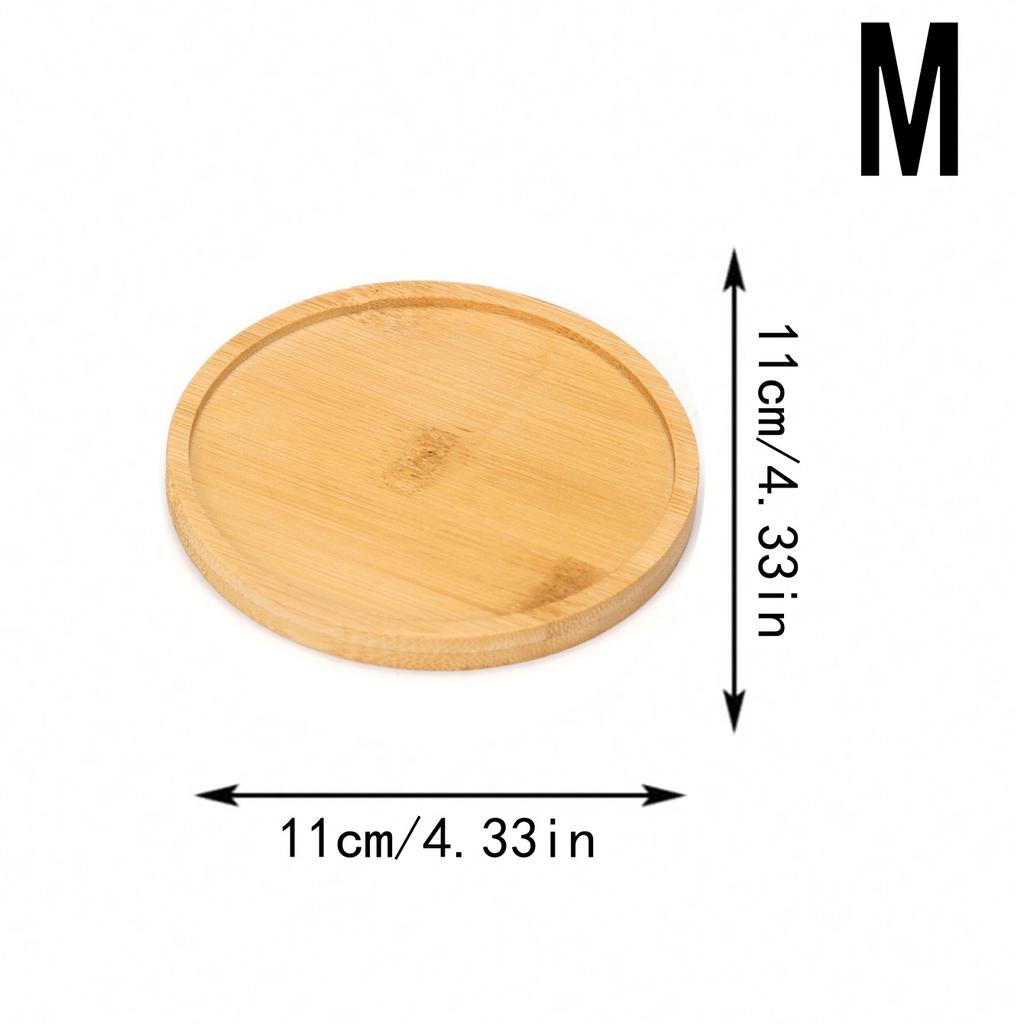 Подставки под чашки из бамбука, дозатор мыла, поднос, органайзер для украшений, свечей, цветочный горшок, круглый поднос, декор для кухни и ванной комнаты
