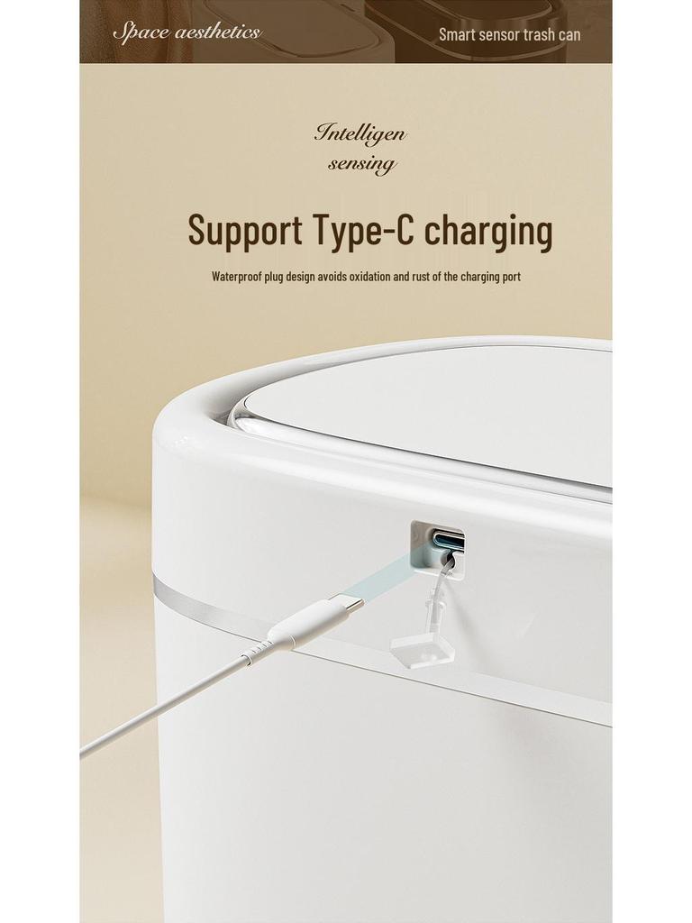 Умное мусорное ведро с датчиком 2025 года для дома – Автоматический сенсорный контейнер для ванной комнаты и гостиной