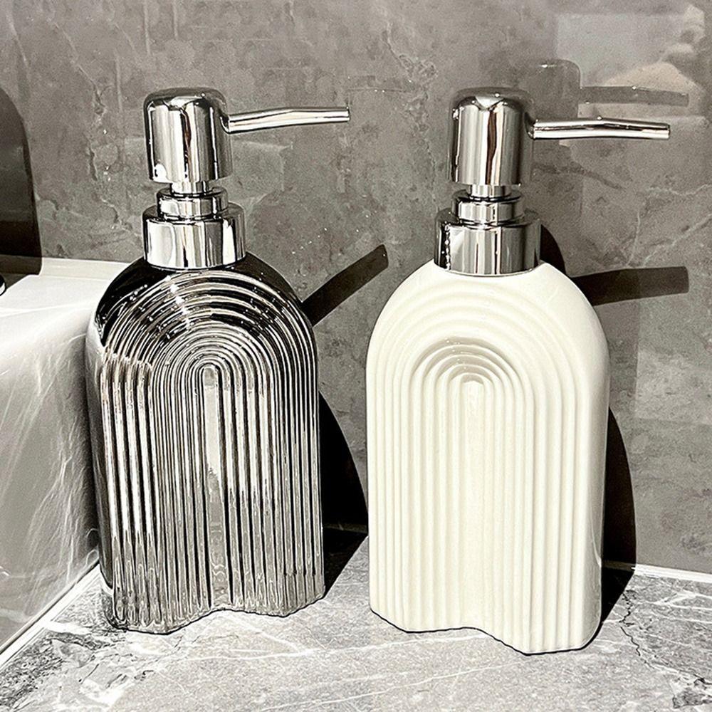 350ml Arched Shaped Soap Dispenser Refillable Shower Gel Bottles  Hotel