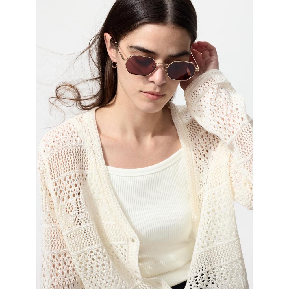 Uniqlo Японские солнцезащитные очки Металлические шестиугольные