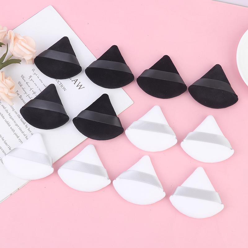4pcs Cosmetic Puff Triangle Velvet Foundation Cream Mini Face MakeUp Sponge