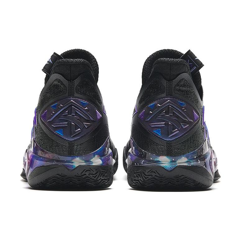 Anta Shock Wave 5 Dark Matter China Release Men Sneakers Black Blue Purple 112331106-6