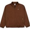 Solid Color Logo Casual Collar Jacket Unisex Jackets Brown DQ6335-259