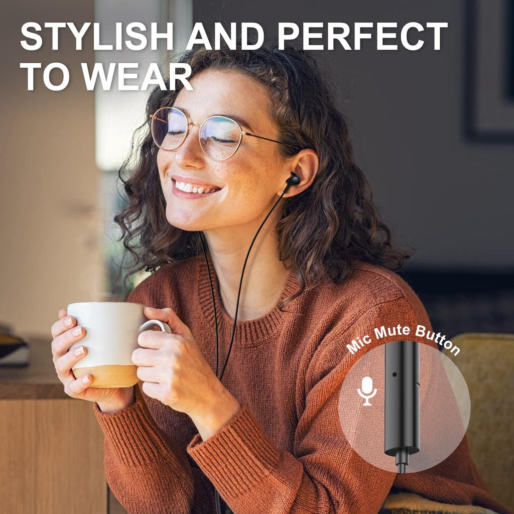 USB C Наушники с USB A Черные Совместимы с ПК Hi-Fi Звук Глубокий с Проводными Наушниками для Работы с Android и Других Типов-C Адаптер, Наушники,