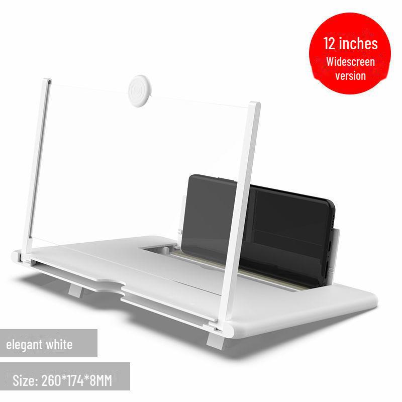 Усилитель экрана мобильного телефона F3 с HD-видео, выдвижной лупой 10"/12" и настольной подставкой