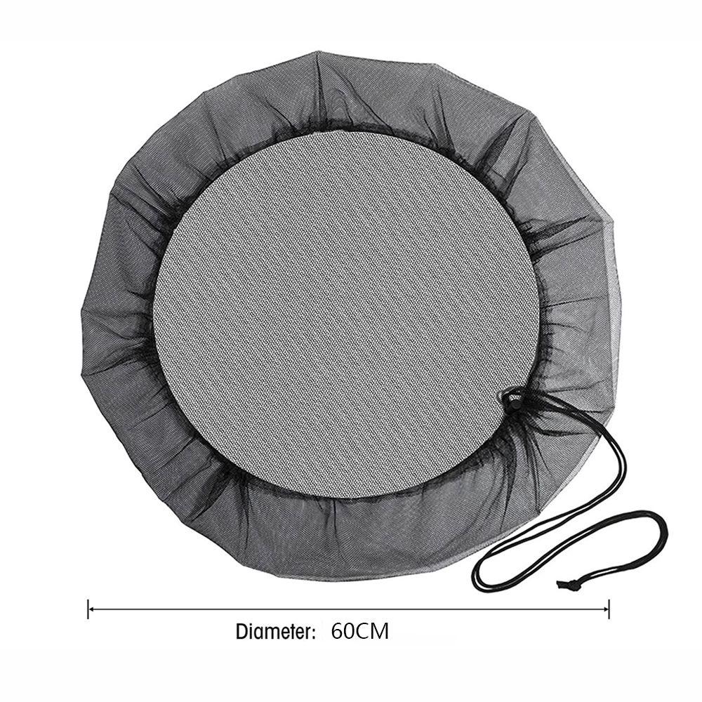 With Drawcord Gardening Tools Catchment Net Filter Screen Protective Cover Rain Barrel Cover
