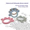 Food Grade Silicone Baby Teething Toys BPA Free Infant Chew Toys Silicone Teething Ring Newborn