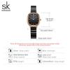 SHENGKE Relogio Feminino женские часы модные черные верхние роскошные женские кварцевые наручные часы элегантные женские часы SK новый дизайн