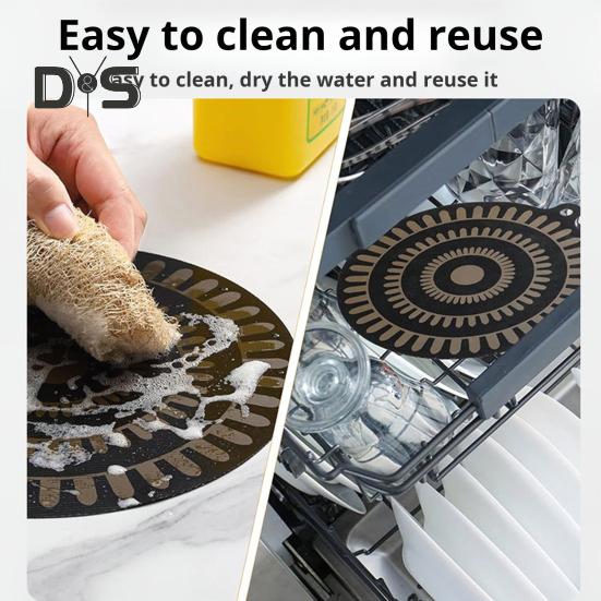 Термохромный силиконовый коврик для защиты индукционной варочной поверхности, индикатор нагрева, легкоочищаемый, нескользящий многоцелевой коврик для индукционных варочных поверхностей, защита плиты