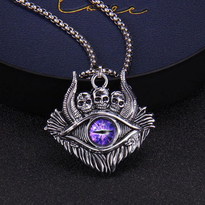 Винтажное ожерелье с подвеской в виде пентаграммы и черепа, ожерелье в готическом стиле в стиле панк, вечерние украшения, нейтральный подарок