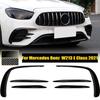 Front Bumper Canards Fog Light Cover Trim Sticker Splitter For Mercedes Benz E Class W213 E260 E300 E53 AMG  Car Accessories