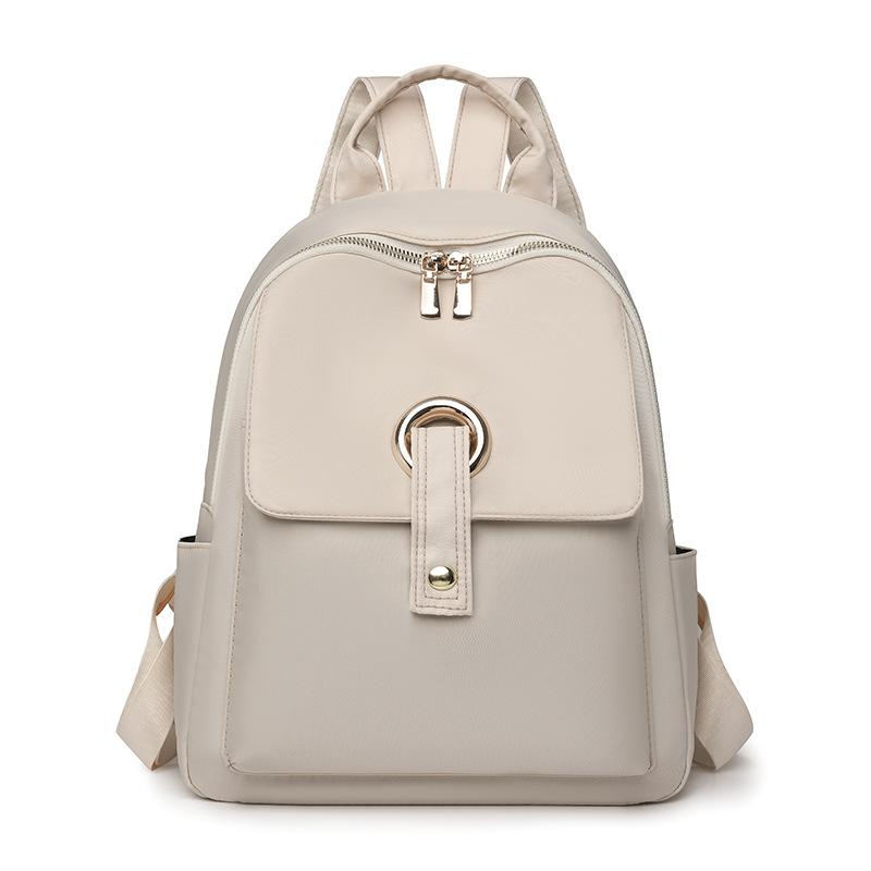 Повседневный однотонный рюкзак женский новый модный рюкзак для студенток, школьный рюкзак для поездок на работу, большая вместимость, дорожный рюкзак, тренд