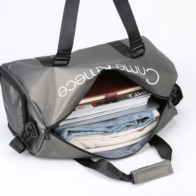Новая большая вместительная дорожная сумка унисекс, водонепроницаемая спортивная сумка для фитнеса с коробкой для обуви, сумки для плавания с разделением на сухую и влажную одежду