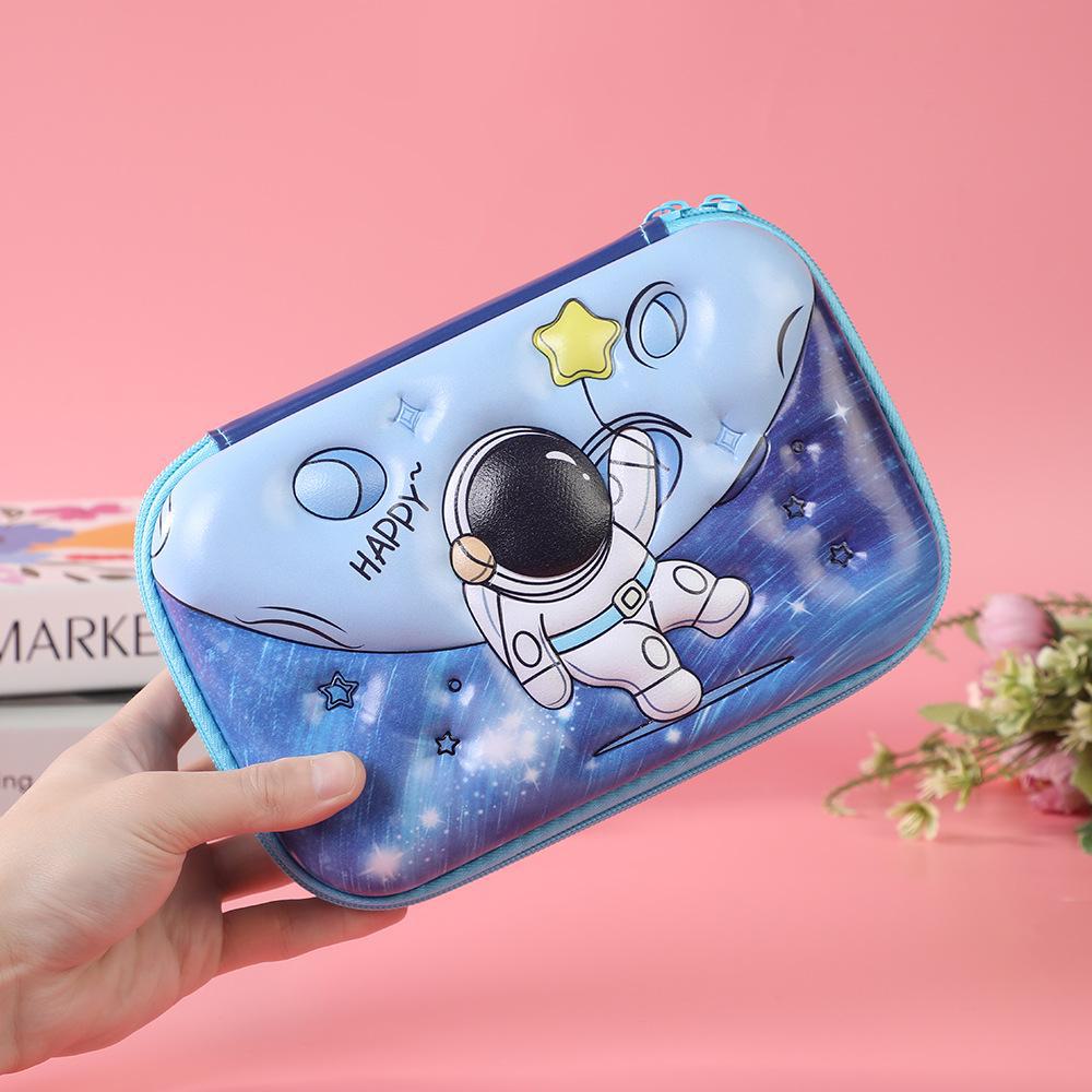 Квадратный пенал из ЭВА с рисунком - большая вместимость для студентов и взрослых