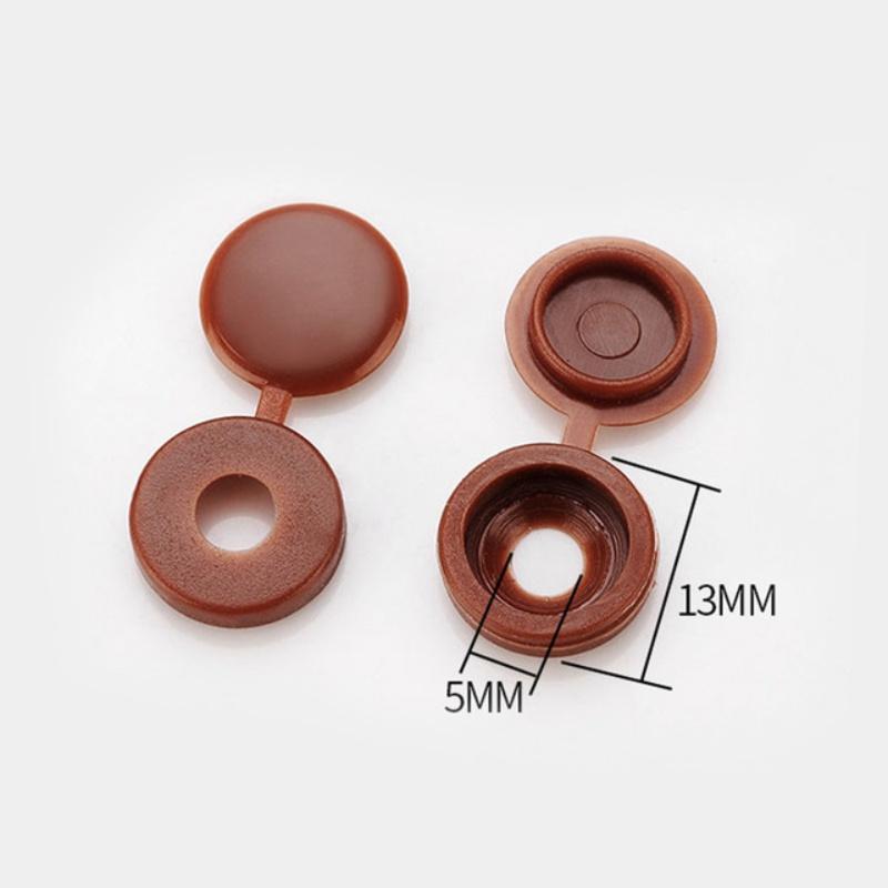 50 шт., откидная пластиковая крышка с винтом, складная защелка, защитная крышка, кнопка для автомобильной мебели, декоративные гайки, крышка, болты, фурнитура