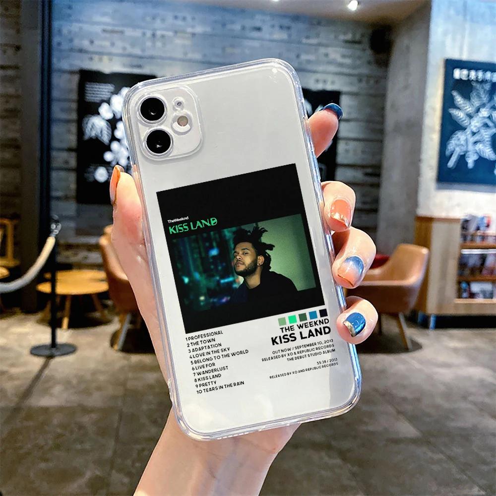 Минималистичный плакат The Weeknd Чехол для телефона для iPhone 17 16 15 11 12 14 13 Pro Max Mini X XS XR 7 Plus SE 16E Air Прозрачная крышка