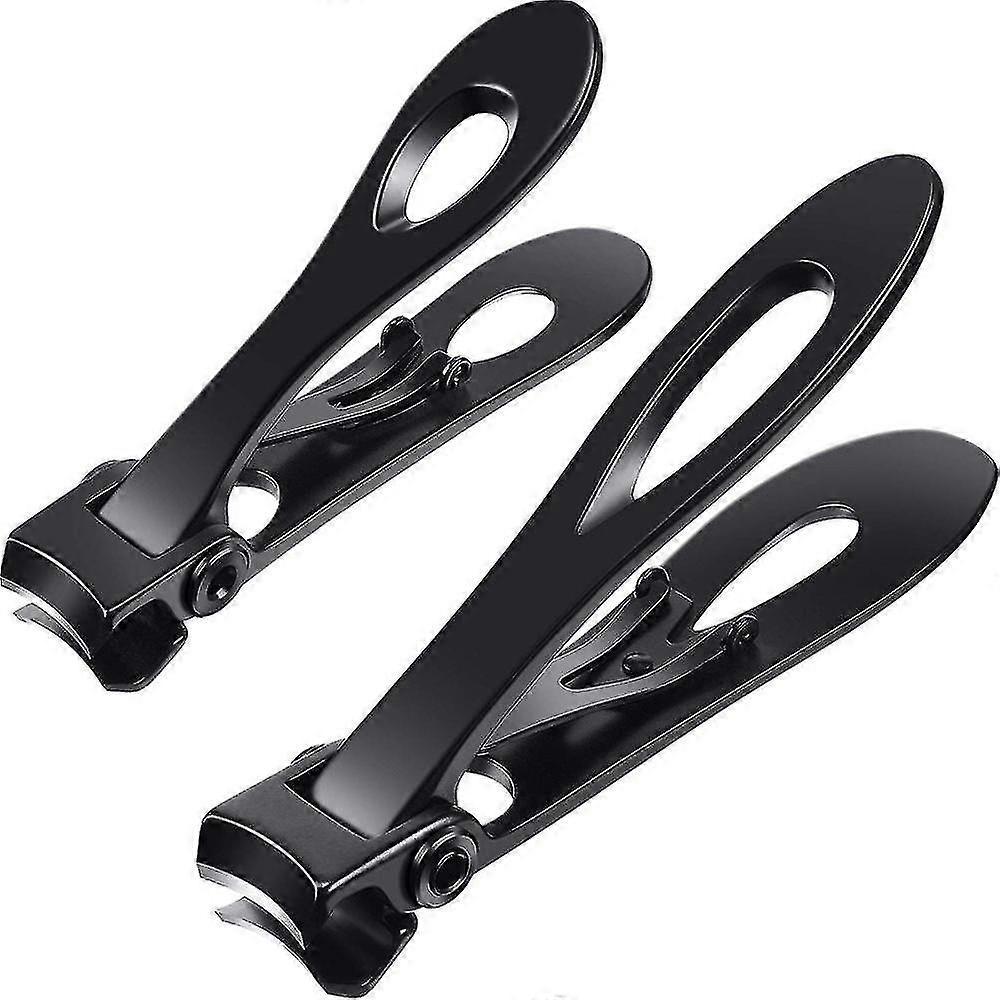 2pcs Oversized Thick Nail Clippers Wide Jaw Nail Cutter For Toenails