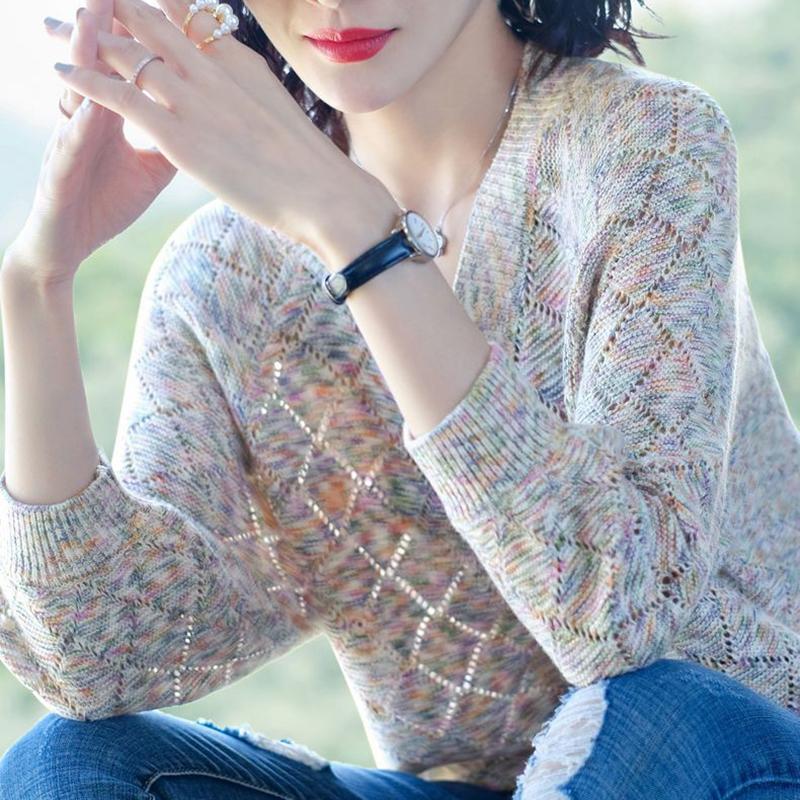 Универсальные вязаные топы с v-образным вырезом, осенне-зимние нижние рубашки, новинка 2022 года, женские повседневные свитера с вырезами, пуловеры