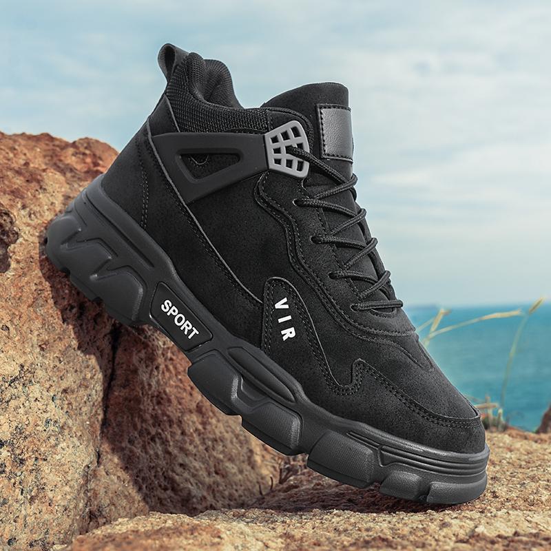 Fashion High Quality Trendy Casual Sneaker Men's Boots Autumn Thick Soled Hiking Workwear Outdoor Anti Slip Leisure Motorcycle Boots