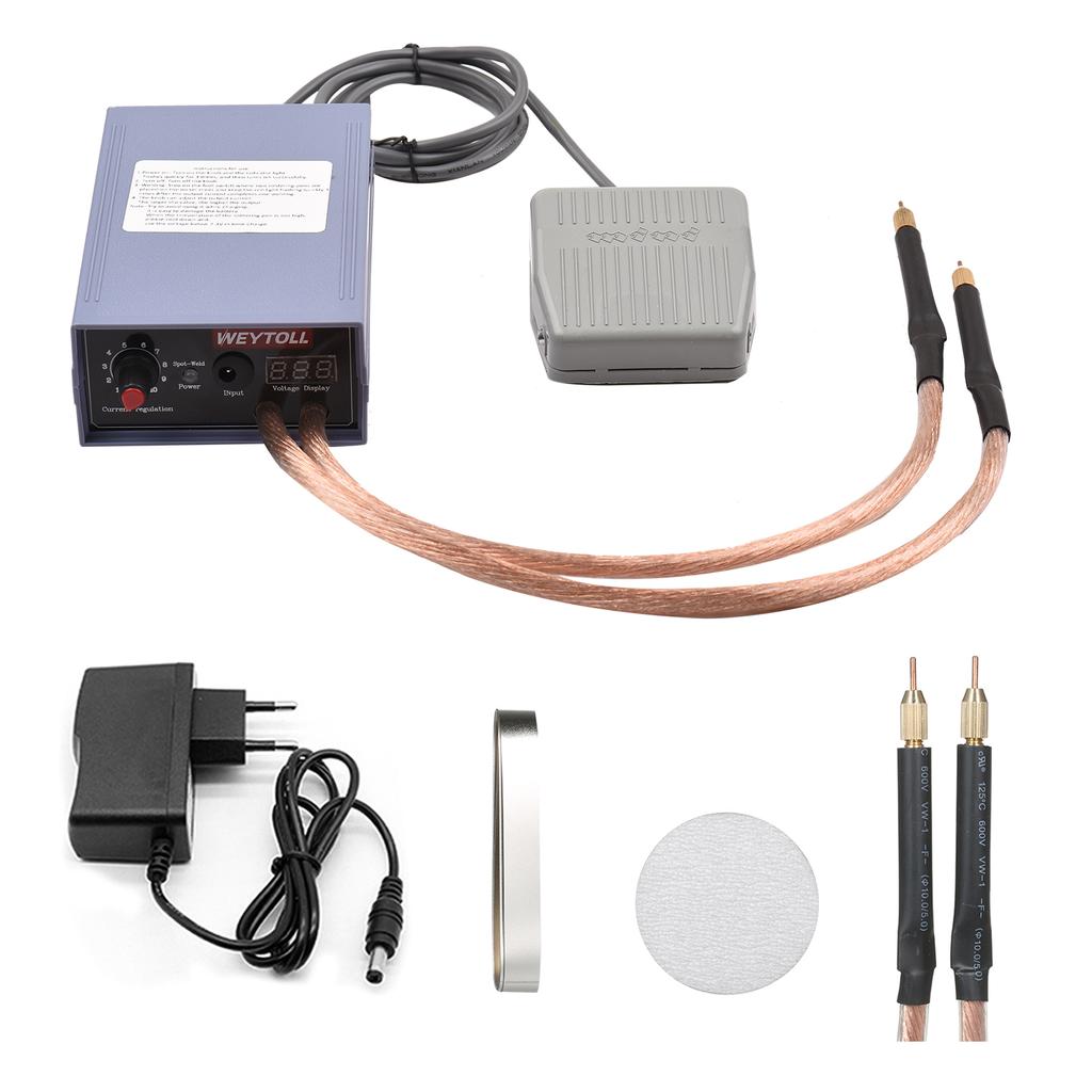 Ручной аппарат точечной сварки высокой мощности 5000 Вт, портативный, регулируемый ток 0-800 А