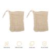 20Pcs Soap Saver Bag Cotton Linen Bubble Net with Drawstring Free Exfoliating Foaming Drying Shower Soap Holder