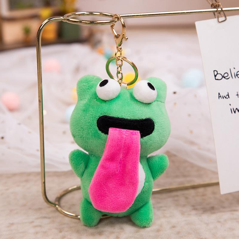 Cartoon  Frog  Plush  Collection Gift Cute  Frog Doll Lovers Gift  Pendant  Doll  Backpack Car Bag Key Ring Decor