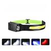 Cross-border Multifunctional Induction Headlamp LED Dual-light Floodlight Running Lamp USB Charging Head-mounted Outdoor Camping Lamp