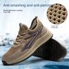 Обувь для страхования труда. Мужская летняя дышащая, износостойкая и нескользящая защитная обувь с защитой от проколов и ударов.