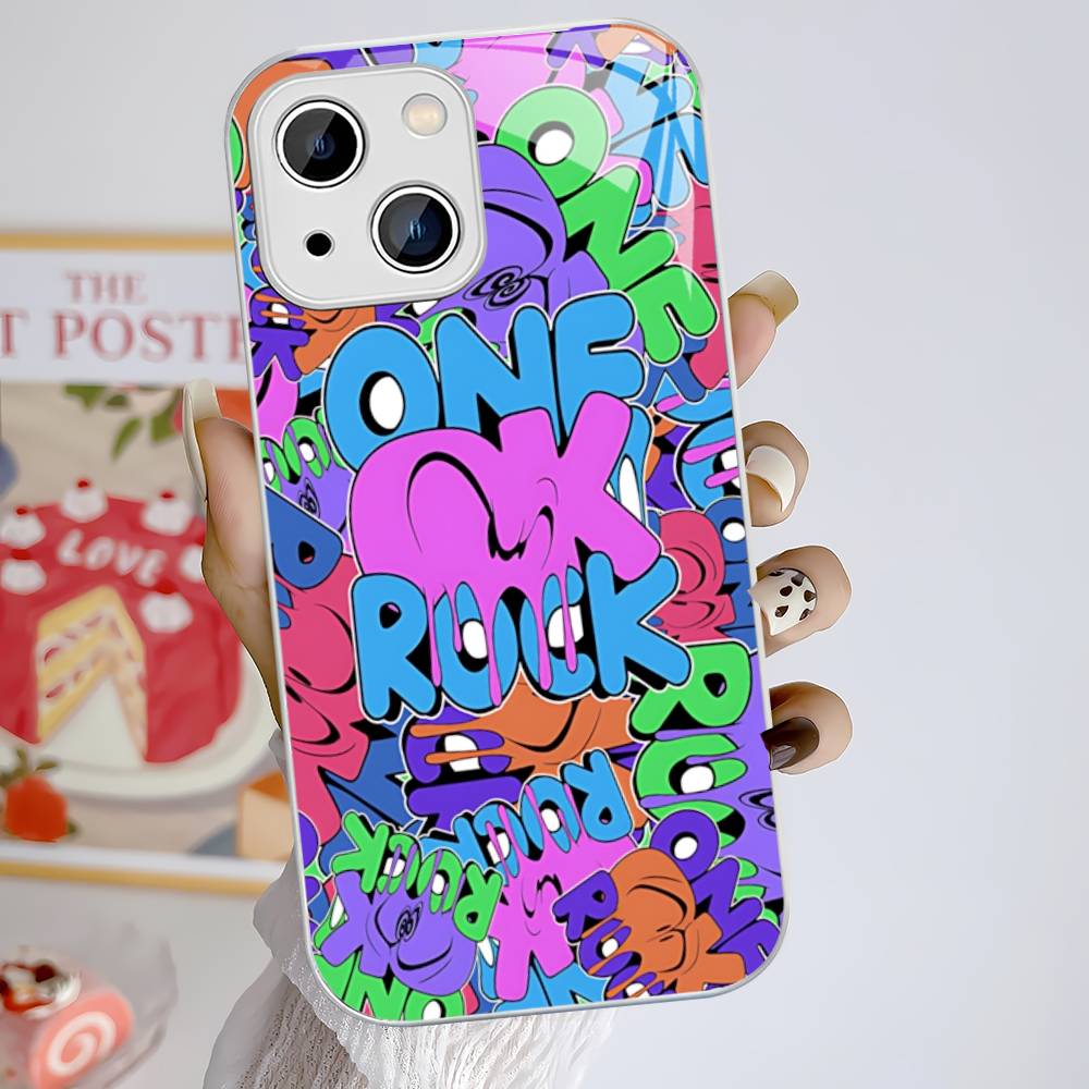 Japanese Rock O-ONE OK ROCK Band Tempered Glass For Iphone 14 13 12 11 Pro Mini XS MAX 14Plus X XS XR Cover