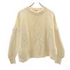 LE PHIL Wool Long Sleeve Fisherman Knit 1 White System Women Used