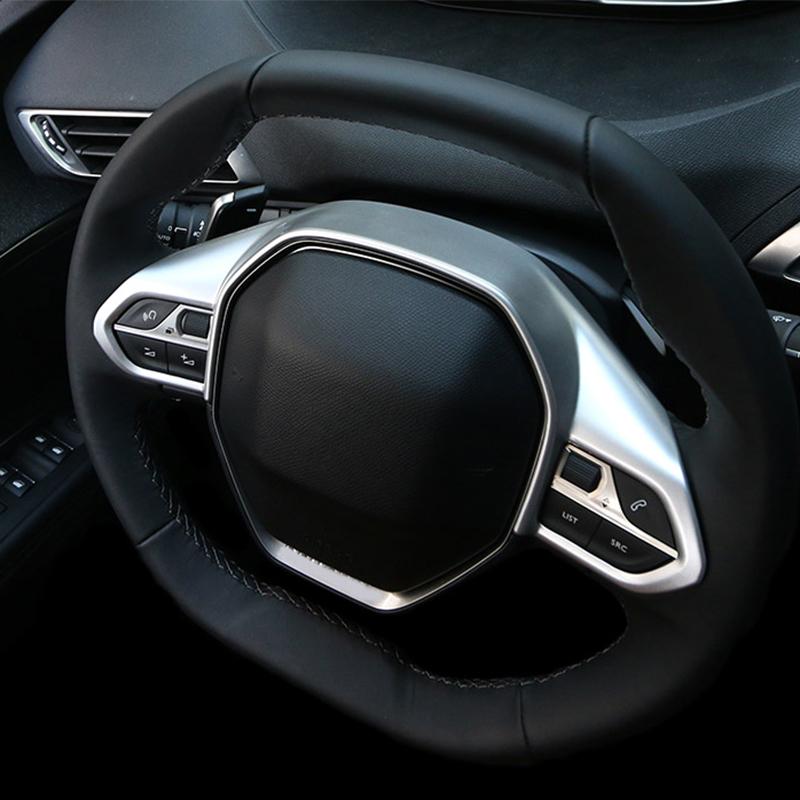 Для Peugeot 508 Allure SW GT ABS углеродное волокно автомобильный руль декоративная крышка отделка автомобильные аксессуары Стайлинг