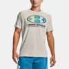 Under Armour Футболка с круглым вырезом и логотипом, мужские топы Summit-White 1361676-110