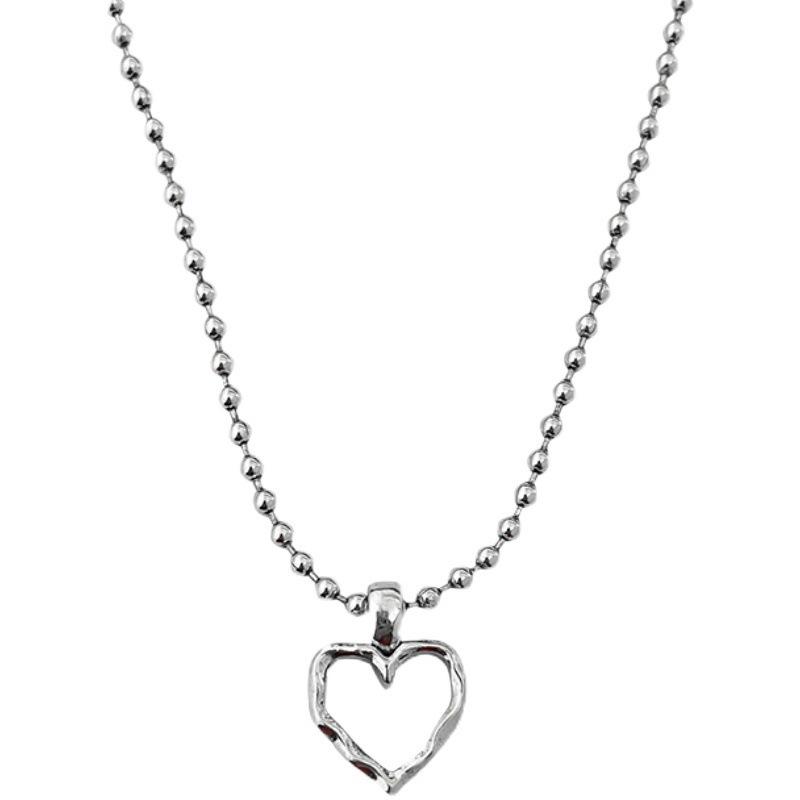 ANENJERY Модное двухслойное ожерелье «Любовь», простое универсальное ожерелье с счастливой улыбкой для женщин и мужчин, свадебные украшения, подарок