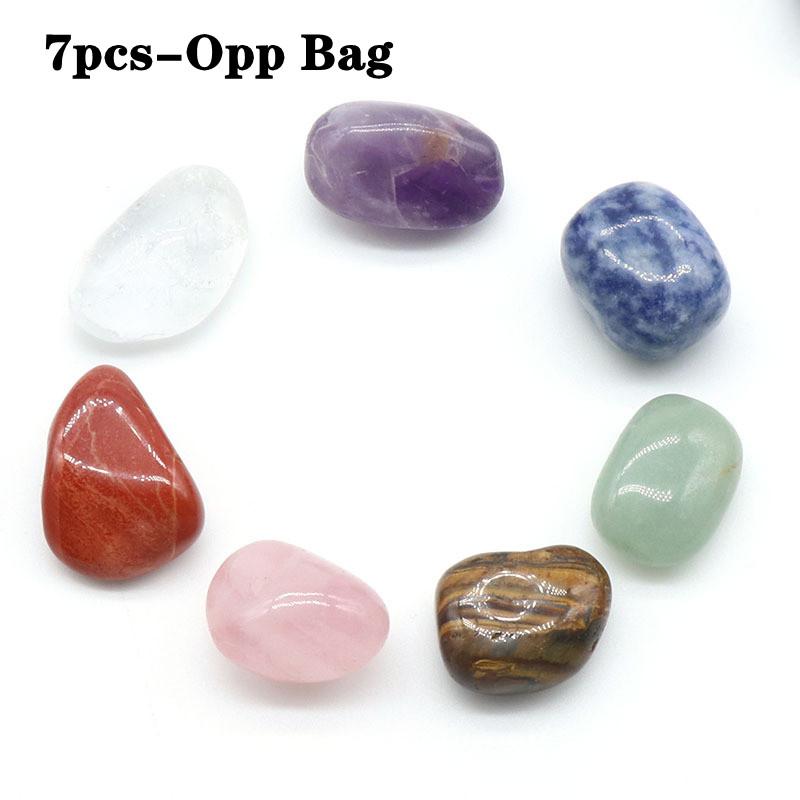 14PCS Natural Stone Set 7 Chakra Reiki Healing Stone Quartz Mineral Ornament Healing Gemstone Home Decoration Craft Stones Gifts