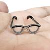 Миниатюрные металлические очки с линзами кукольный домик ретро очки декоративные аксессуары модель миниатюрные украшения