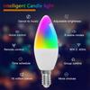 Intelligent Candle Lamp Wifi Light Bulb E14 RGB+CW+WW 5W Tuya Smart Life APP Voice Control Compatible Alexa Google Home Dimmable