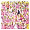 60 Cartoon Peach Princess Stickers DIY Decorative Suitcase Notebook Guitar Waterproof Stickers