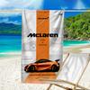 Пляжное полотенце с узором логотипа M-McLaren - мягкое, впитывающее, можно стирать в машине. Легкое и современное, для плавания, незаменимое в путешествии