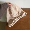Linen breathable stack hat men's and women's big head circumference loose pullover hat solid color versatile crimped cold hat bag head hat thin