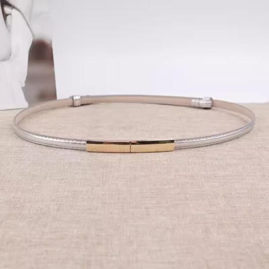 Ремень женский из искусственной кожи, регулируемый, тонкий, с застежкой-кнопкой, декоративный пояс для платья, аксессуары для одежды