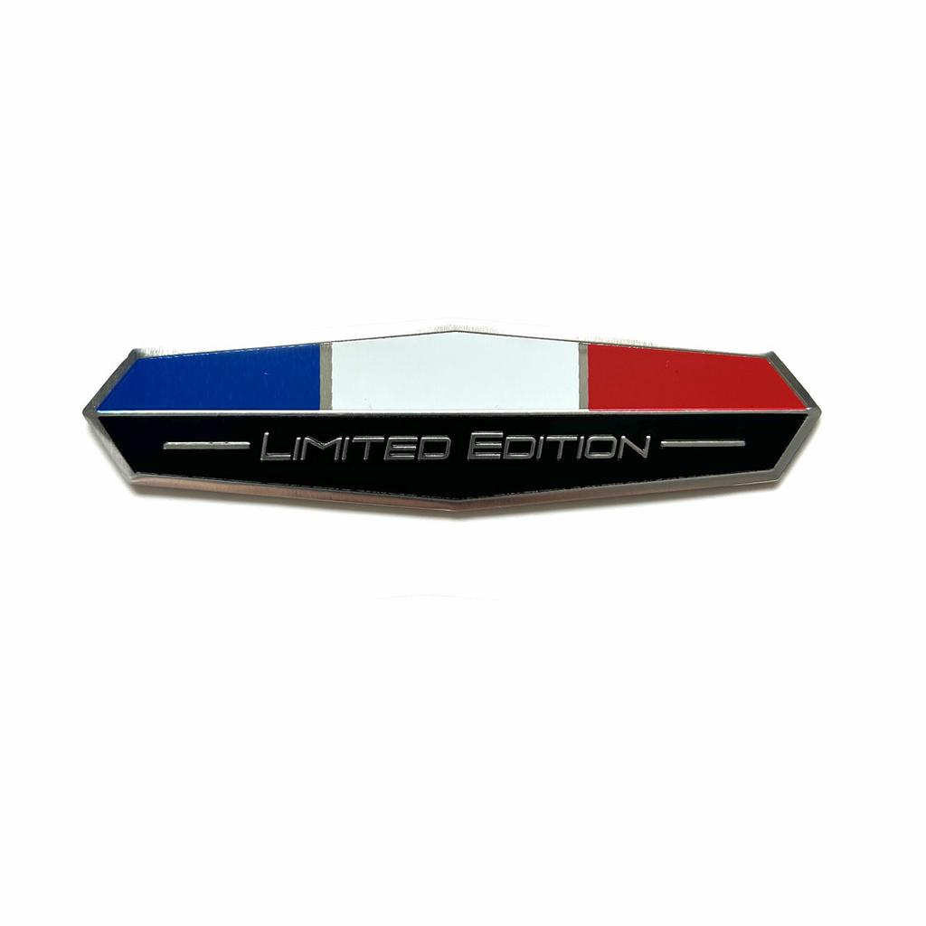 Limited Edition France National flag Aluminium Adhesive Emblem Rear Trunk Badge Fender Sticker Body Decal car emblem