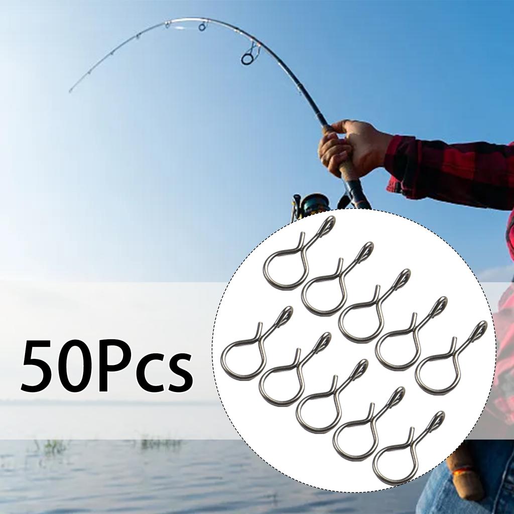 Premium Fly Fishing Snap Quick Change Connect for Flies Hook Lures Set of 50pcs