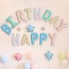16-дюймовый фон из воздушных шаров «С Днем рождения»: Набор буквенных шаров из алюминиевой фольги