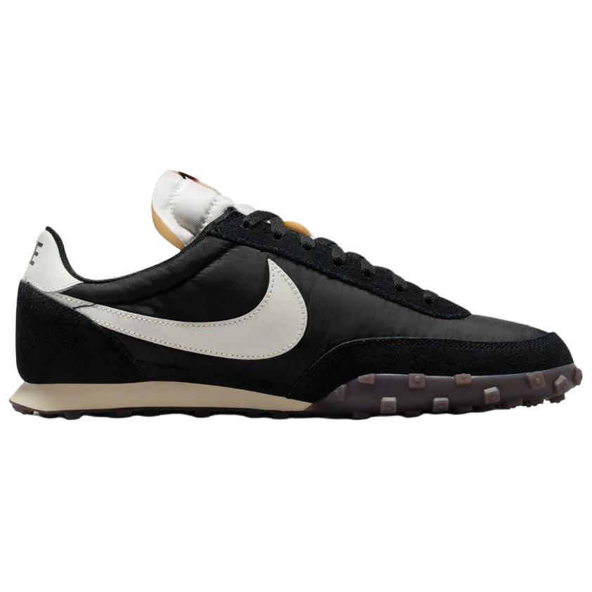 Nike Кроссовки мужские Waffle Racer Черный Кокосовое молоко Резина Резина-Темно-коричневый Парус IM8658-001
