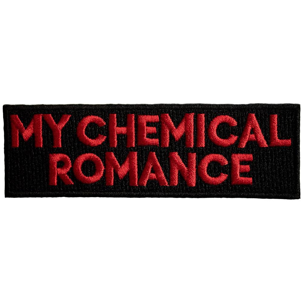 My Chemical Romance Тканый текстовый логотип, нашивка для приклеивания утюгом