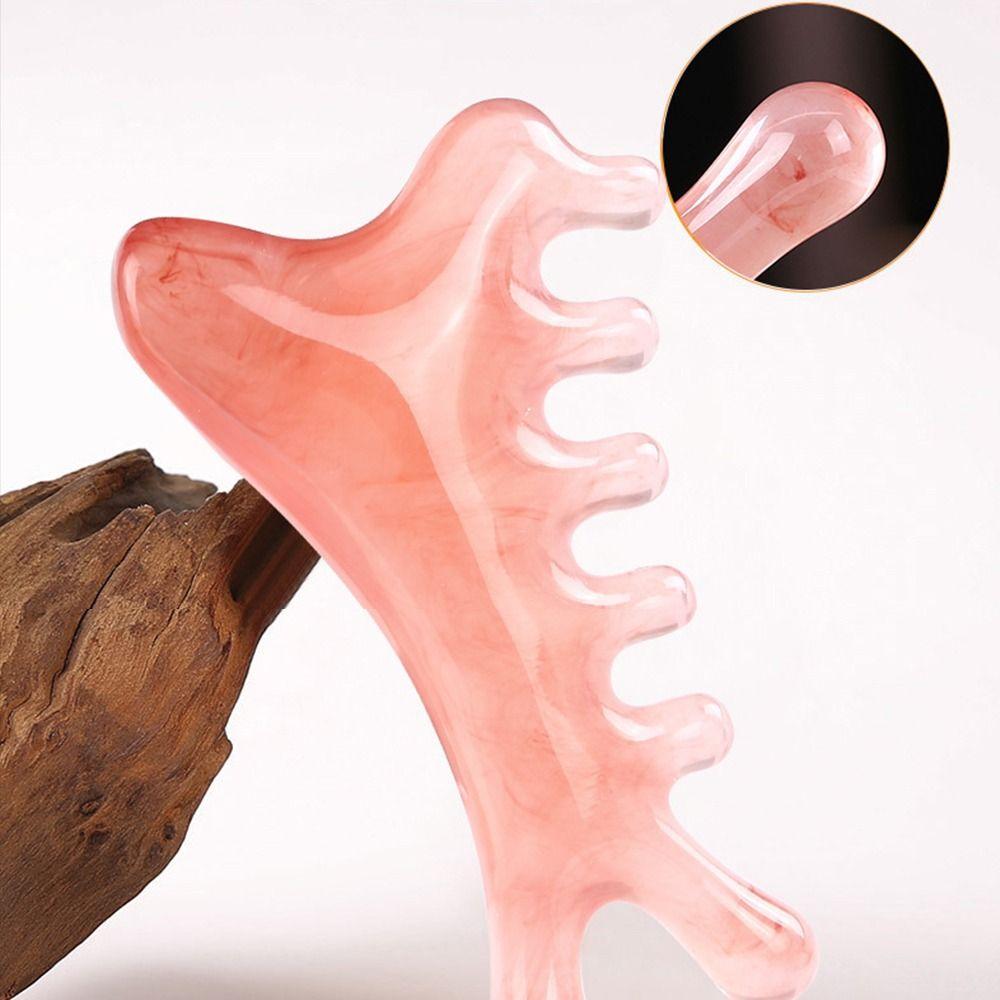 New 4-in-1 Massage Comb Multifunctional Scraping Head Head Meridian Combs Facial Muscle Pulling Facial Massager Tool