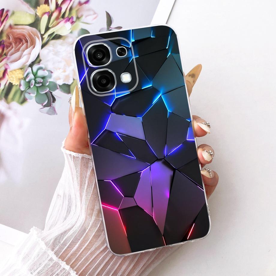 For Oppo A6 Pro 4G 5G OPPOA6 / Oppo F31 Pro Phone Case Soft Clear Silicone Back Cover Butterfly Dragon Fashion Pattern Bumper