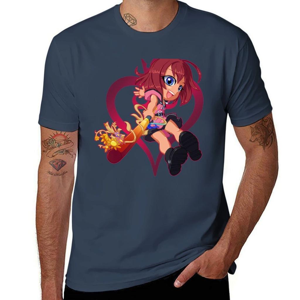 Футболка Kairi Chibi Ретро Стиль Принт Повседневный Топ